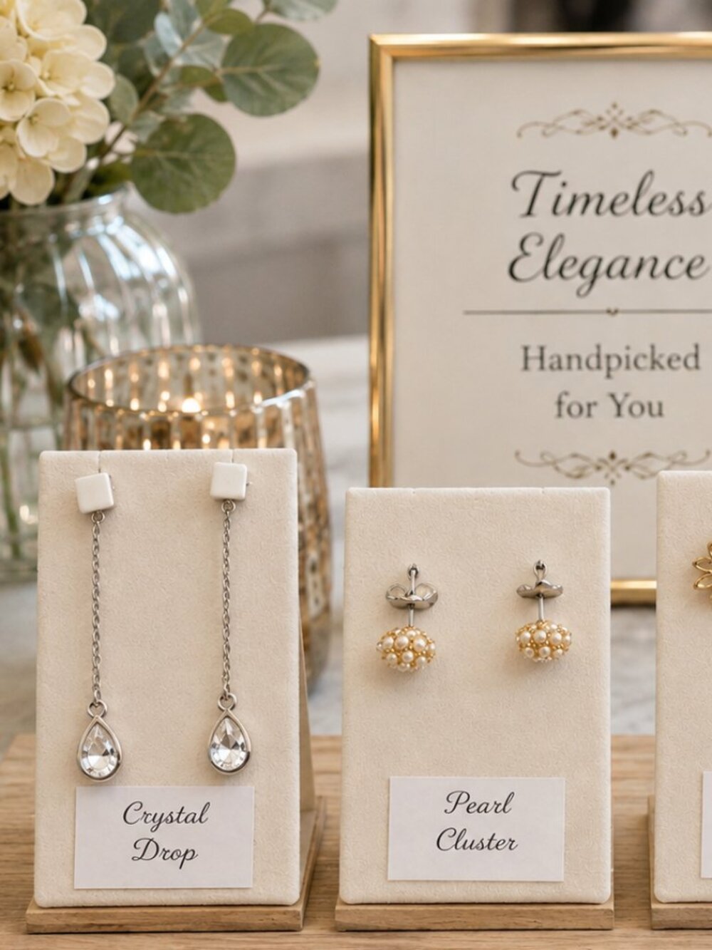4 pr Earrings Gift Bundle Womens Fashion Jewelry Party Holiday Everyday Business